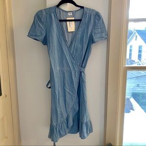 Denim Wrap Dress (Gap)